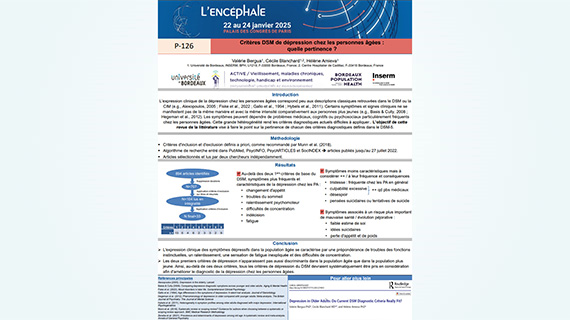 Critères DSM de dépression chez les personnes âgées : quelle pertinence ?
