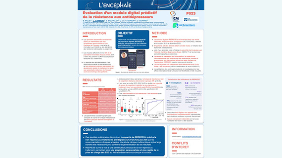 Évaluation d’un module digital prédictif de la résistance aux antidépresseurs