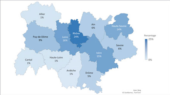 Étude et cartographie des hotspots suicidaires dans la région Auvergne-Rhône-Alpes