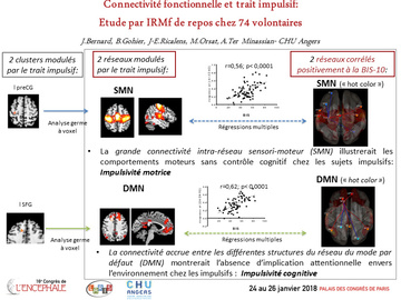 Connectivité fonctionnelle cérébrale et trait impulsif : étude par IRMf de repos